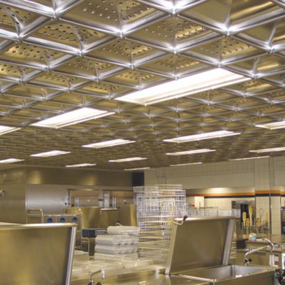 Plafond filtrant à plénum ventilé pour grandes cuisines | DOG