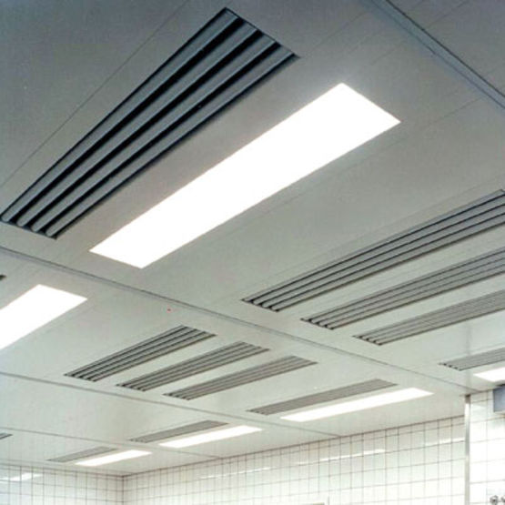 Plafond filtrant métallique étanche pour salles à haut degré d&#039;hygiène | MODULAR