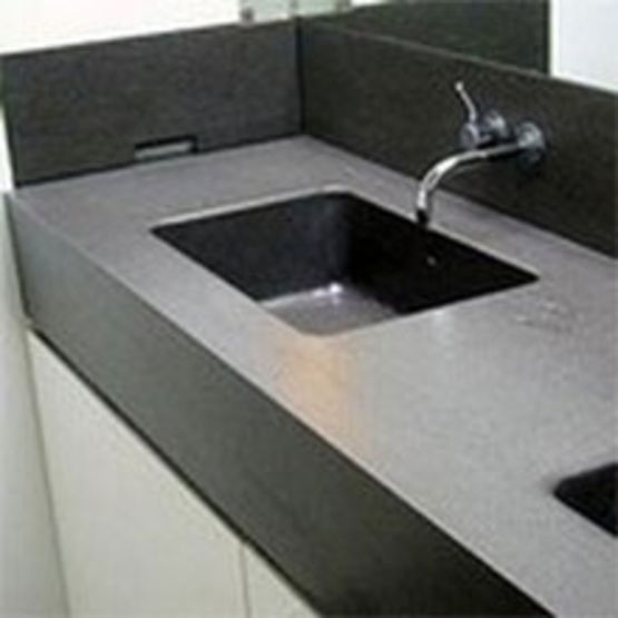 Plans vasques en basalte naturel pour salles de bains | Dalles basalte plan vasque