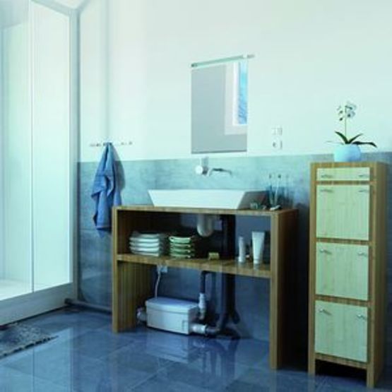  Pompe de relevage domestique pour création de cuisine ou salle de bains  | Sanispeed + - SFA