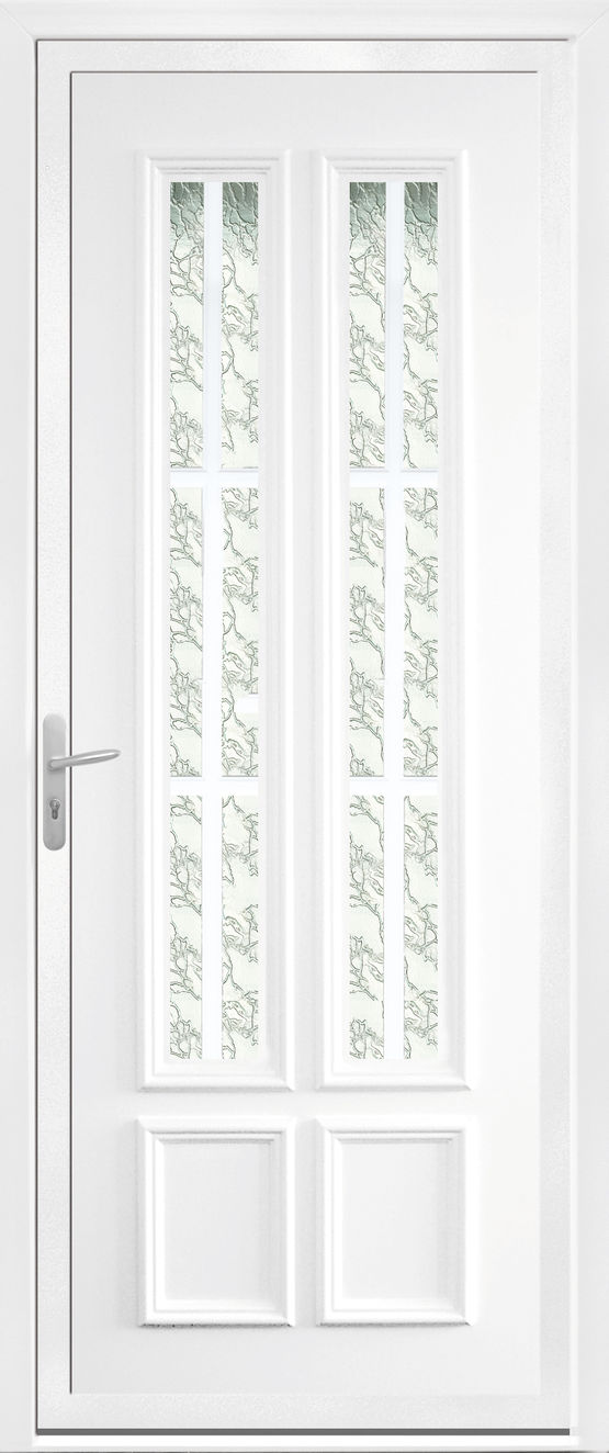 Porte d&#039;entrée à panneaux en PVC personnalisable | Portes à panneaux PVC Classiques - produit présenté par PREFAL