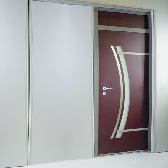 Porte d&#039;entrée aluminium à haute isolation thermique | ADS 60 DL Isopano