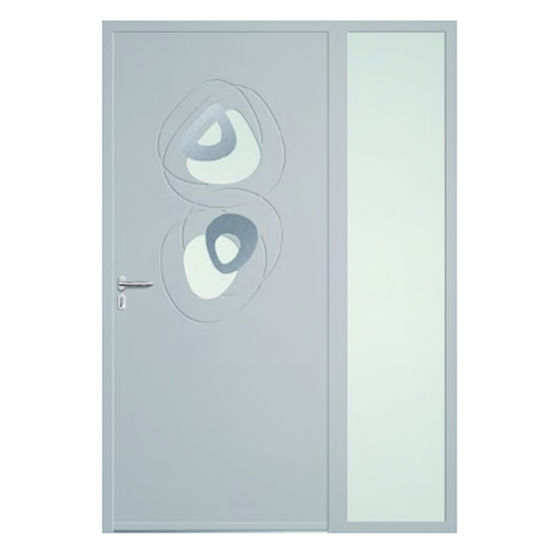 Porte d&#039;entrée aluminium à haute isolation thermique | ADS 60 DL ISOPANO