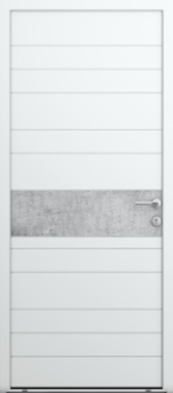  Porte d&#039;entrée monobloc étanche en bois aluminium | Inspiration - Porte d'entrée en matériaux mixtes