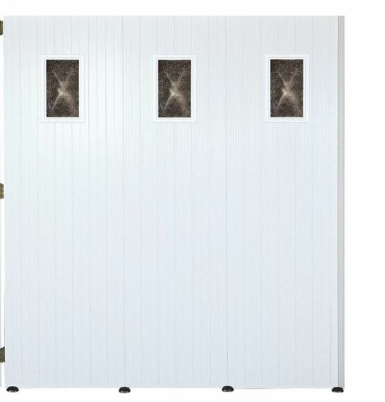  Porte de garage traditionnelle PVC coulissante | SATURNE PVC - Porte coulissante de garage