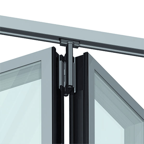Porte repliable en aluminium de très grandes dimensions jusqu&#039;à 10 vantaux | Ambial