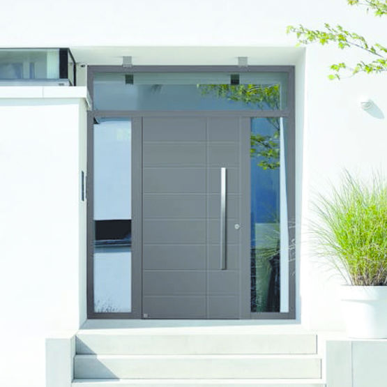 Portes d&#039;entrée en aluminium à isolation thermique élevée et sécurité renforcée | ThermoCarbon/ ThermoSafe