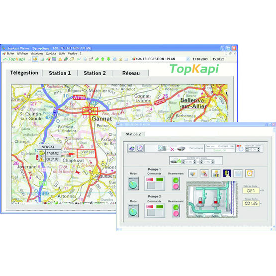 Poste central pour applications monoprotocole de télégestion | Topkapi TG