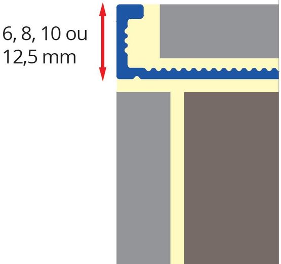  Profilé d’arrêt pour la protection des arrêtes des angles carrelés | EQUERRE - Accessoires pour pose de revêtements muraux durs