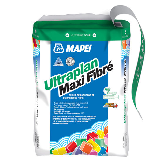 Ragréage fibre de forte épaisseur pour tous types de supports usuels | Ultraplan Maxi Fibré