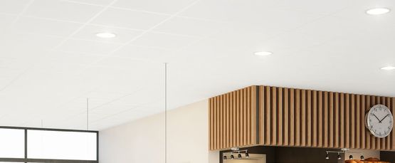  Rockfon Blanka® dB 41 | Plafond acoustique en laine de roche - Plafonds suspendus en fibre minérale