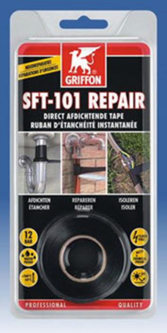 Ruban autofusionnant pour fuites et réparation de tuyaux et raccords | Griffon Silicon Tape ST-101