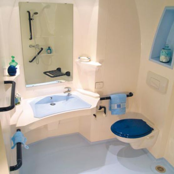 Salle de bains monobloc pour handicapés | Désirade