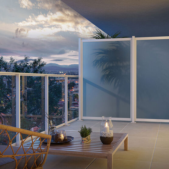  Séparatif de balcon vitré | EKLIPSE - MAJUSKULE ( CADIOU INDUSTRIE )