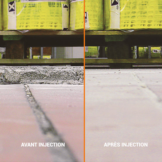 Stabilisation &amp; relevage de dallages par injection de résine | Floor Lift - produit présenté par URETEK