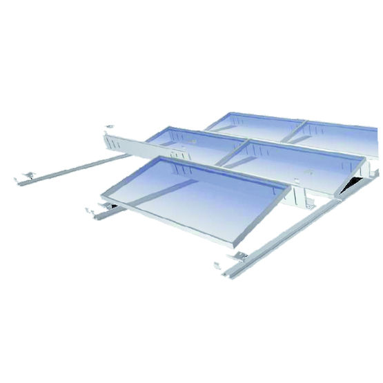 Structure pour toitures plates avec optimisation du poids de lestage | AluGrid