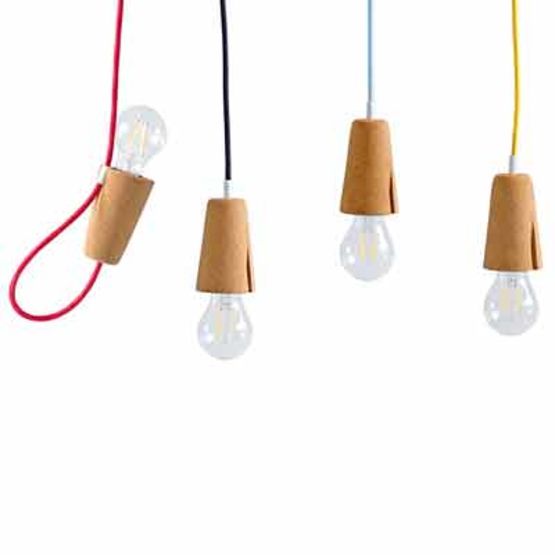  Suspension design LED en liège | Sininho - NEDGIS