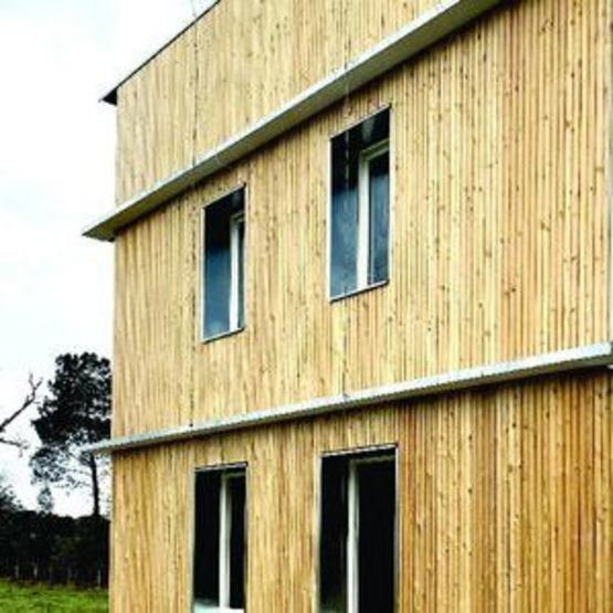 Système constructif de façade bois résistant au feu EI60 | Resistofeu Groupe Feu