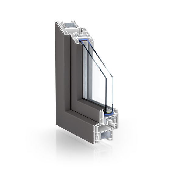  Système d&#039;habillage en aluminium pour menuiserie en PVC | AluClip - Fenêtre et porte-fenêtre en matériaux mixtes
