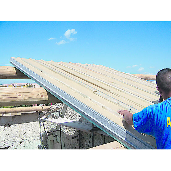 Système d’isolation de toiture par l’extérieur avec sous-face brute ou finie | Quickciel Standard