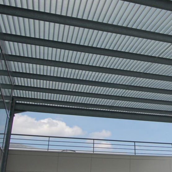  Système de couverture transparente légère en cassette double-peau | Everlux - Panneaux de toiture en polycarbonate (plan ou nervuré)
