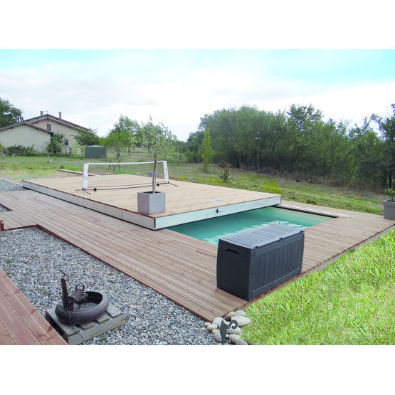 Terrasse mobile pour piscine | Movingfloor