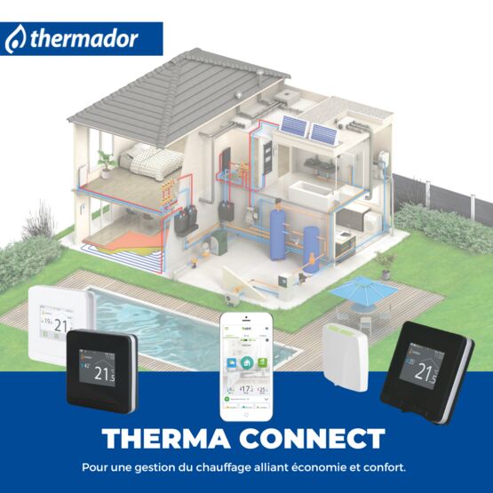  Thermostat d&#039;ambiance connecté et intelligent | THERMA HOME - produit présenté par THERMADOR
