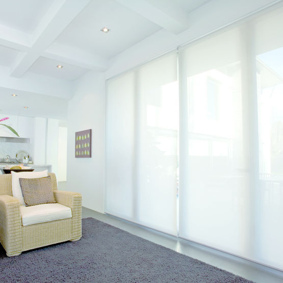  Tissus en fils de verre enduits pour stores et structures intérieurs décoratifs | M-Screen 8501 / 8503 / 8505 - MERMET
