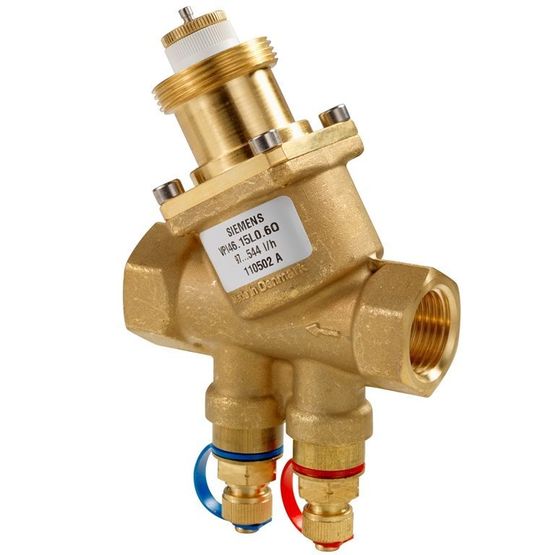 Vannes combinées Siemens pour régulation air conditionné et ventilation