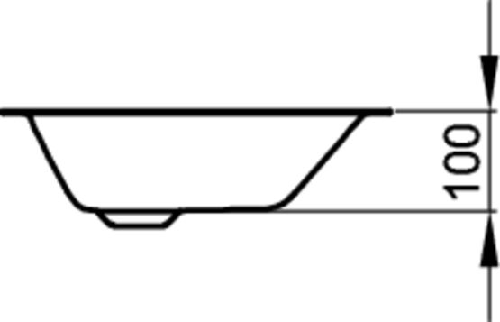 Vasque rectangulaire sous plan en acier titane vitrifié garanti 30 ans | BetteLoft - produit présenté par BETTE