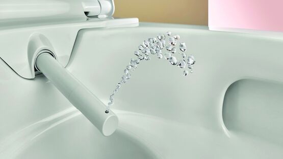  WC lavant à rinçage turboflush et douchette intégrée |  Aquaclean Alba - Cuvettes WC