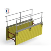 Garde-corps de blindage en aluminium à fixer pour circulations sécurisées sur chantiers | ANOXA 
