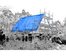 Bâche Ultra-lourde 250g/m² - toutes dimensions pour couverture de toiture | BACHEPE240-PREM