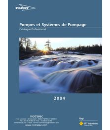 Catalogue pompes et systèmes de pompage