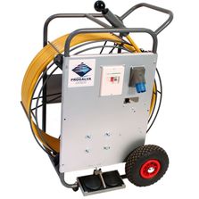 Rotobrosse électrique en chariot pour nettoyage de conduit de ventilation | PROGALVA ENERGIES