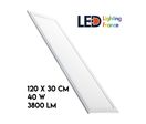 Dalle LED avec Cadre Blanc 120 x 30 cm - 40W – 3800 lm | Slim