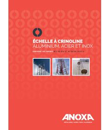 Plaquette technique échelle a crinoline aluminium, acier et inox ANOXA