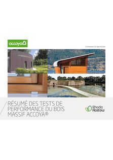 brochure performance bois Accoya