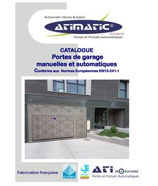 Catalogue portes de garage automatiques et manuelles