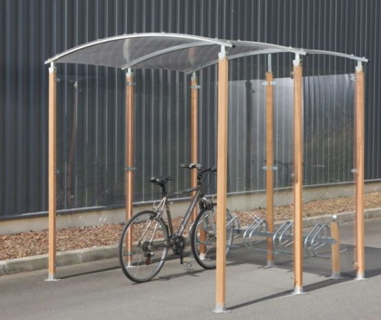 Abri à vélos bois 4m² - produit présenté par NORMEQUIP