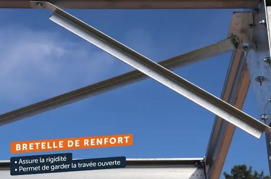  Abri bi-pente en kit 80m² - 8x10x3,35m - Autres constructions modulaires préfabriqués