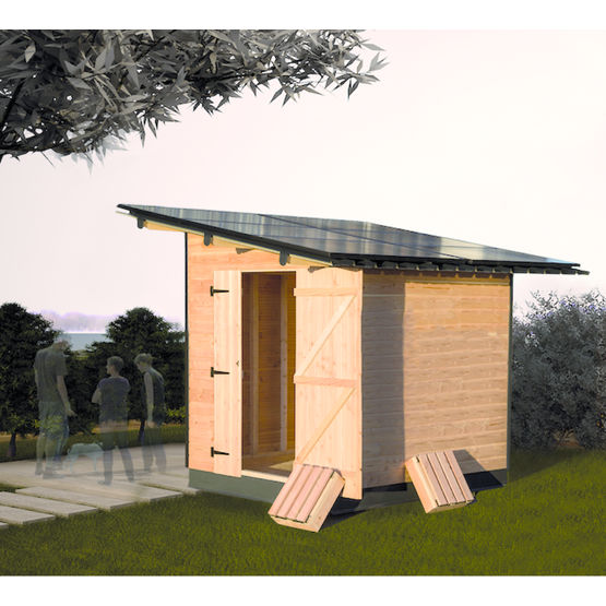 Abri de jardin avec toiture photovoltaïque
