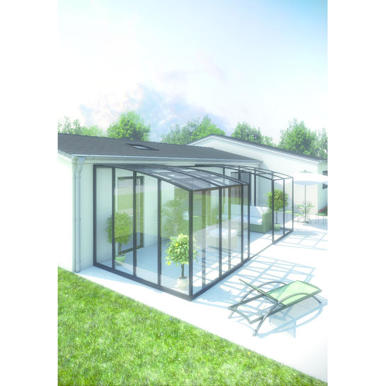 Abri de terrasse en aluminium à baies coulissantes | Abri de terrasse