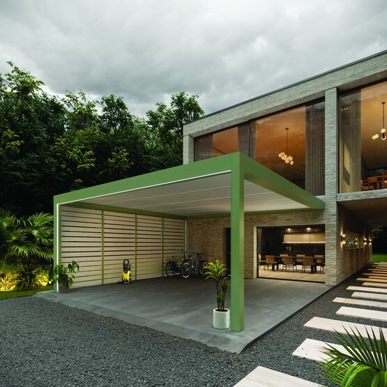  Abri extérieur polyvalent sur mesure robuste à structure aluminium | Carport Odyssée - Pergolas