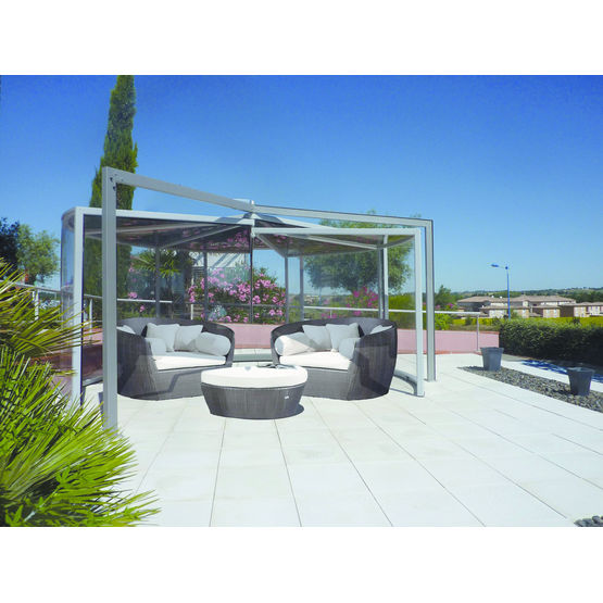 Abri panoramique ouvrant pour terrasse et spa | Abri Panoramique