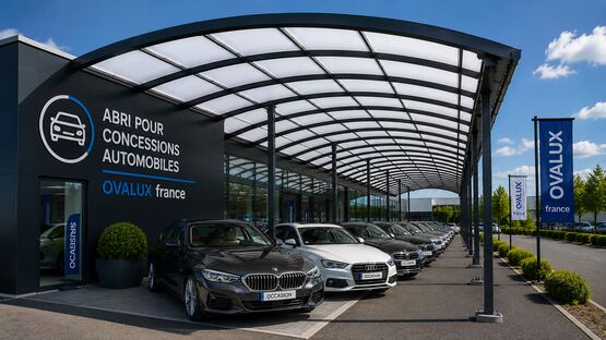 ABRI POUR CONCESSIONS AUTOMOBILES OVALUX