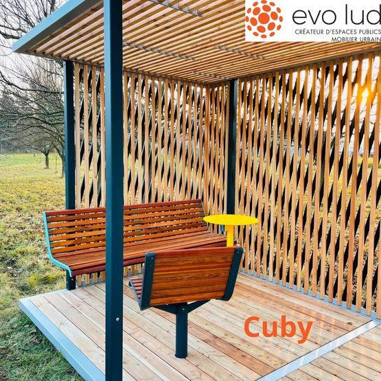  Abri pour espaces publics et urbains | CUBY - Abri piéton