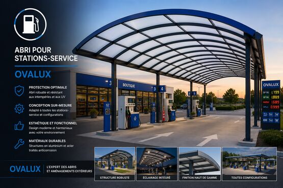 ABRI POUR STATIONS-SERVICE OVALUX