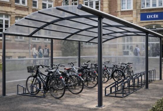 Abri vélo aluminium sur-mesure | Ovalux – Structure extérieure anticorrosion pour stationnement cyclable - OVALUX FRANCE