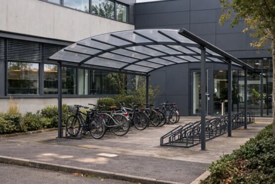  Abri vélo aluminium sur-mesure | Ovalux – Structure extérieure anticorrosion pour stationnement cyclable - Abri vélo